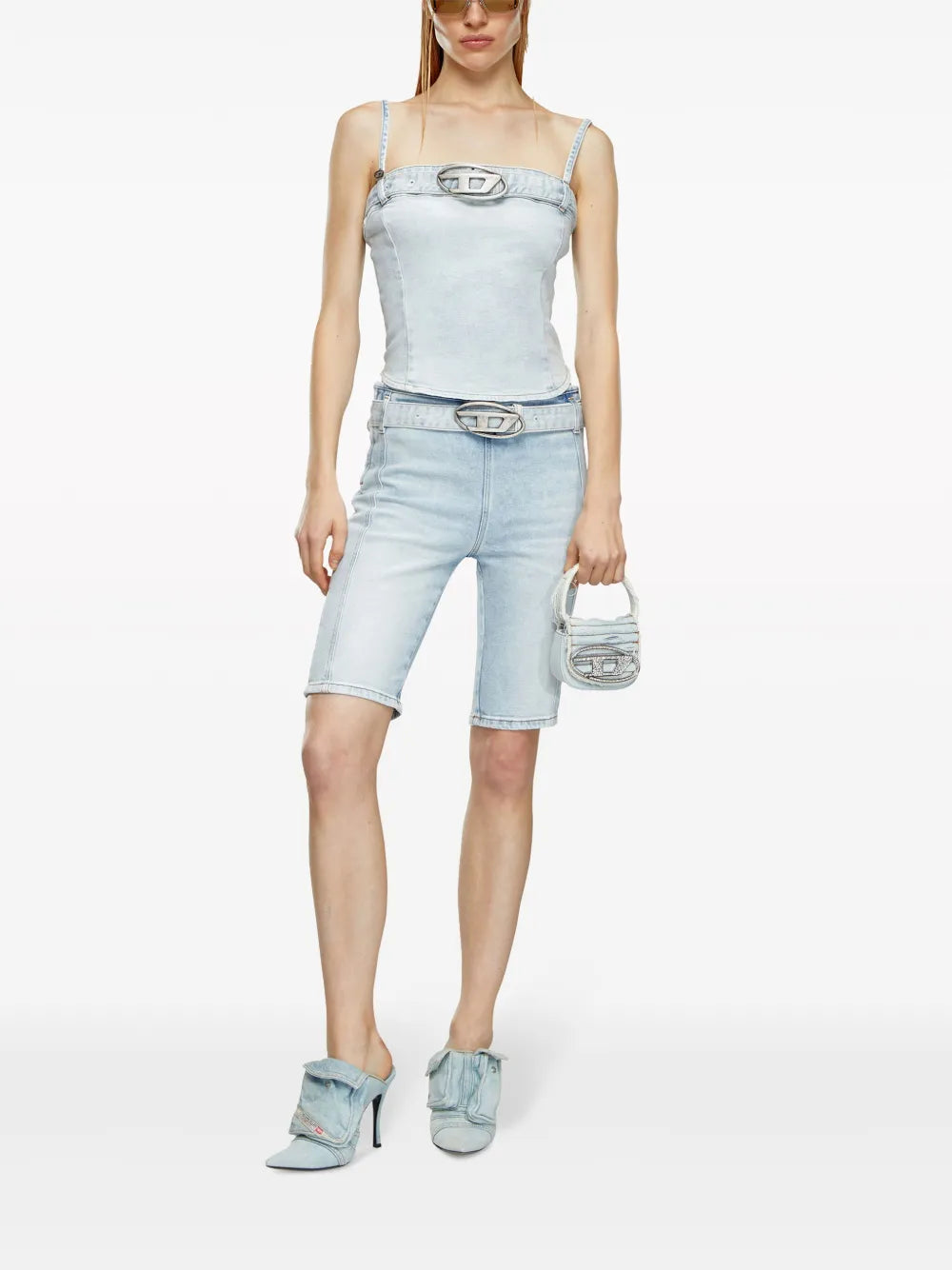 De-Ginny-S Logo-Buckle Cycling Shorts
