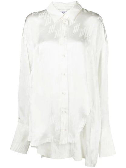 Diana Asymmetric Jacquard Shirt