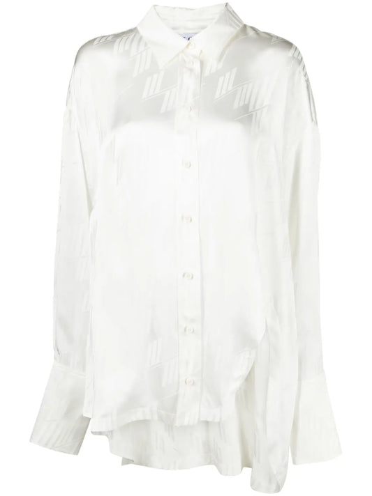 Diana Asymmetric Jacquard Shirt
