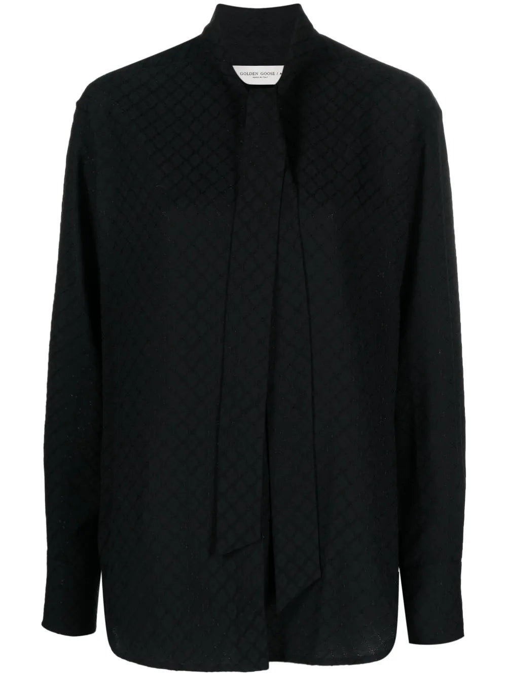 Diamond-Jacquard Blouse
