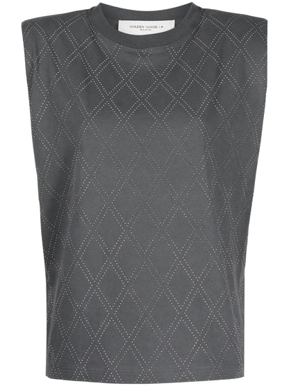 Studded Cotton T-Shirt