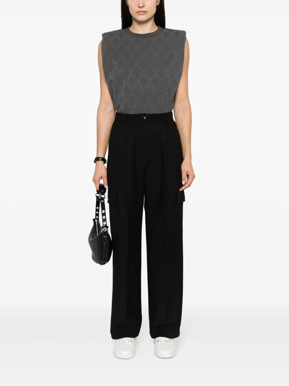 Studded Cotton T-Shirt