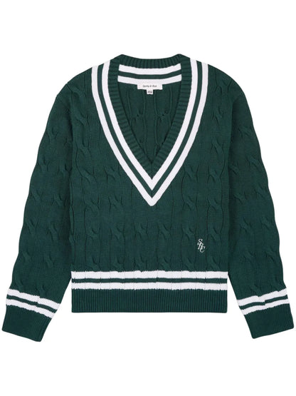 Logo-Embroidered Cotton Jumper