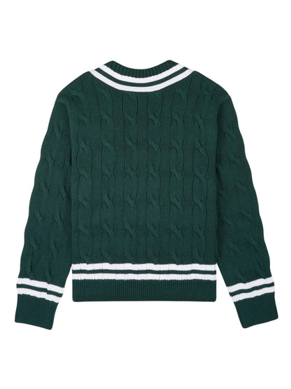 Logo-Embroidered Cotton Jumper