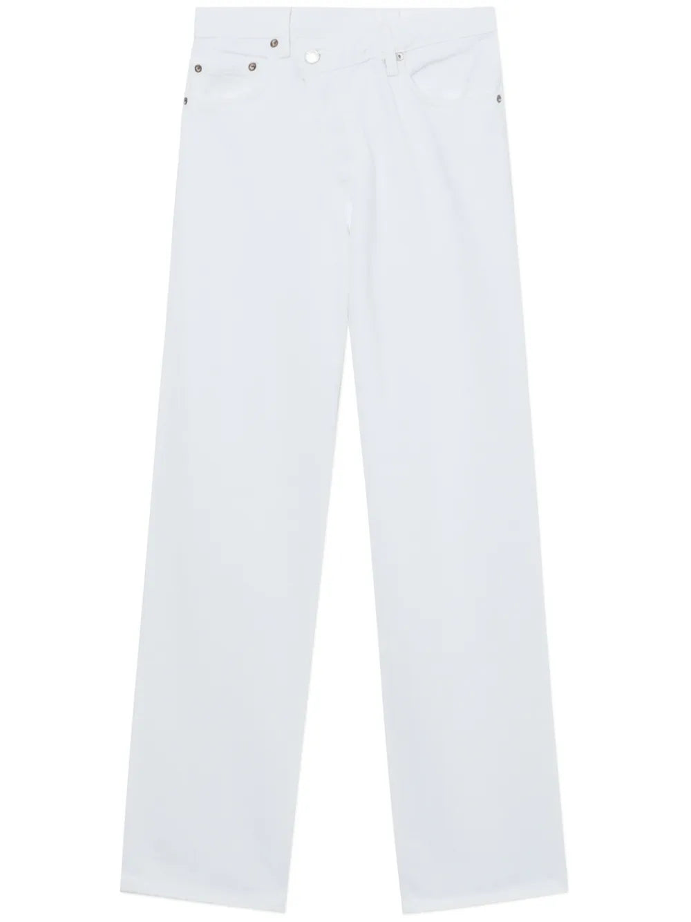 Criss Cross Straight-Leg Jeans