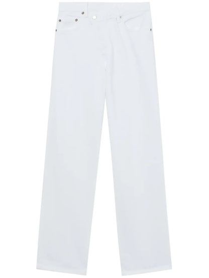 Criss Cross Straight-Leg Jeans