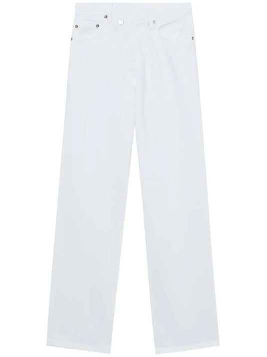 Criss Cross Straight-Leg Jeans