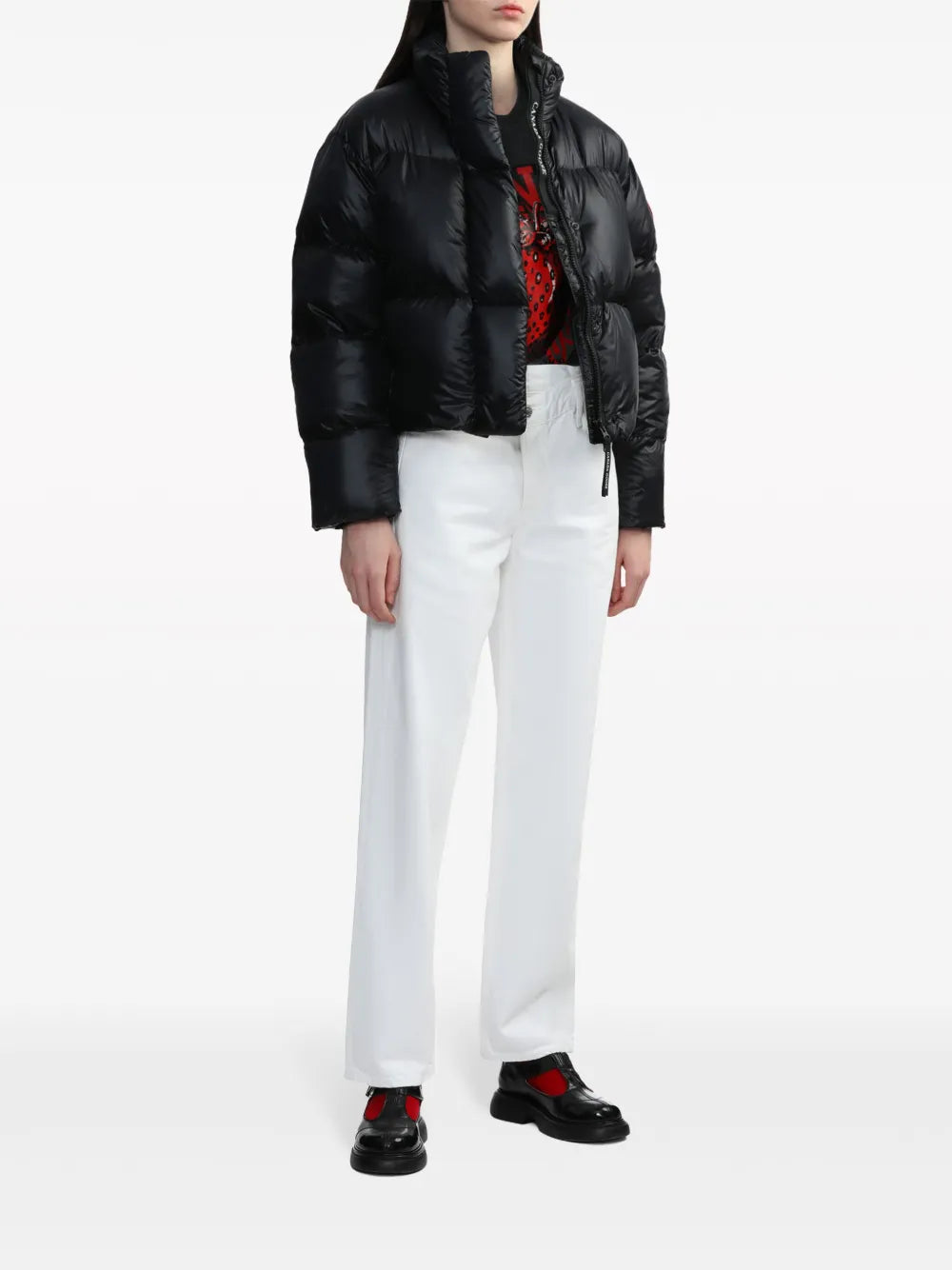 Criss Cross Straight-Leg Jeans