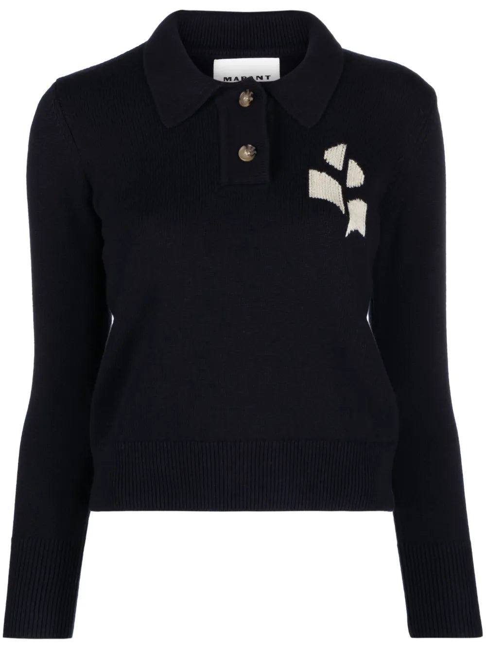 Nola Knitted Polo Sweatshirt