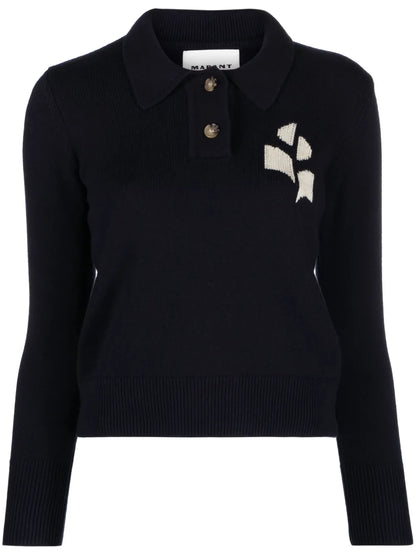 Nola Knitted Polo Sweatshirt