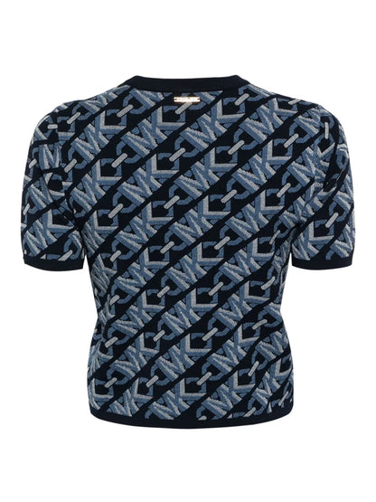 Monogram-Jacquard Knitted Top