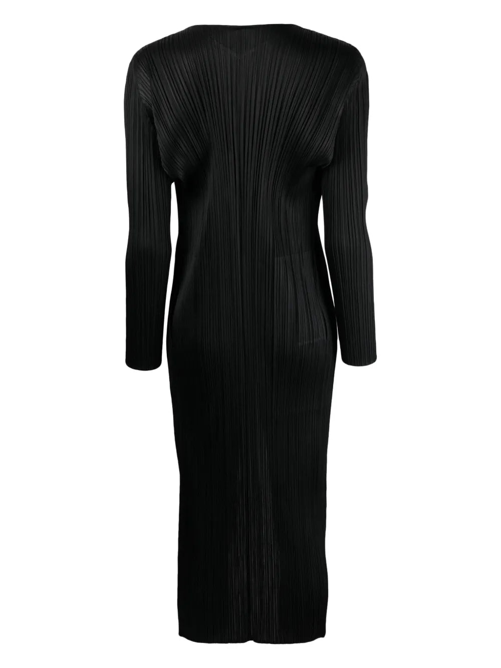 Pleated Open-Front Coat