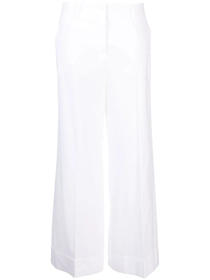 High-Waisted Wide-Leg Trousers