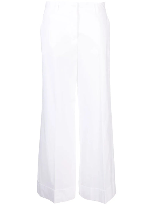 High-Waisted Wide-Leg Trousers