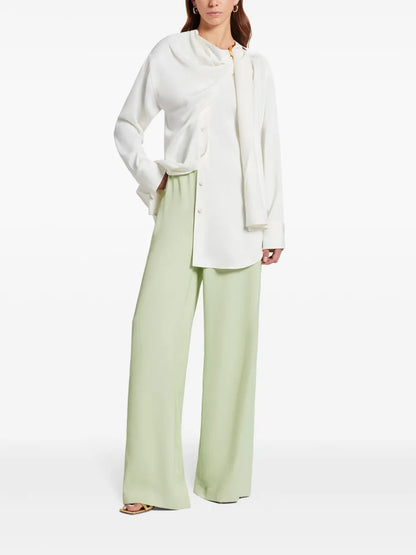 High-Waist Straight Trousers