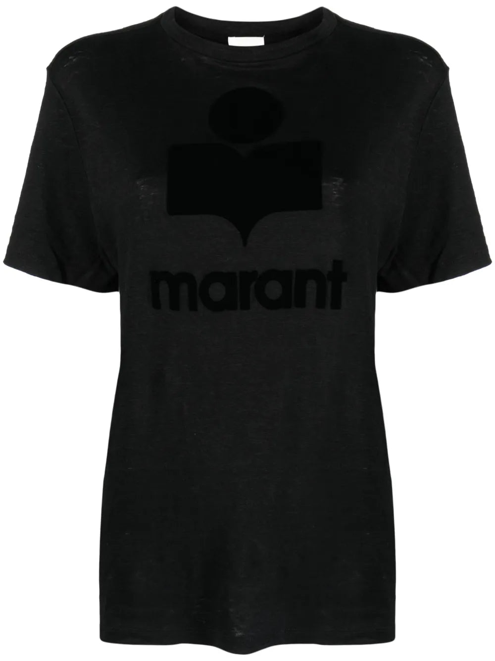 Zewel Flocked Linen T-Shirt