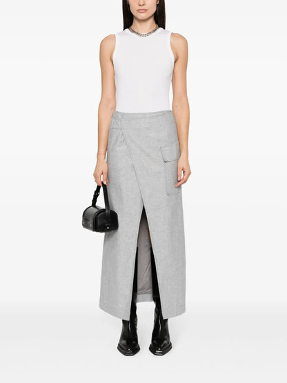 Front-Slit Maxi Skirt