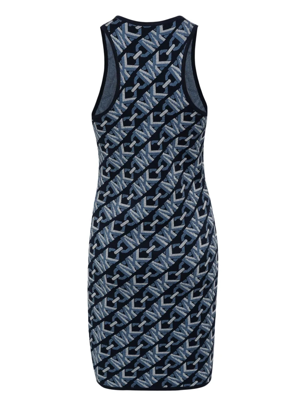 Monogram-Pattern Sleeveless Dress
