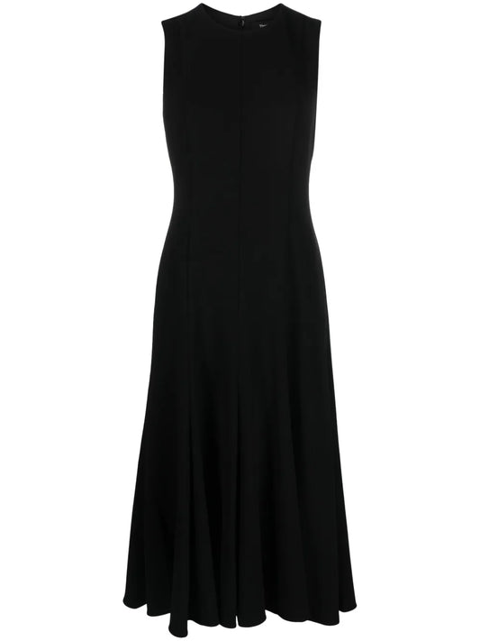 Sleeveless Flared Midi Dress
