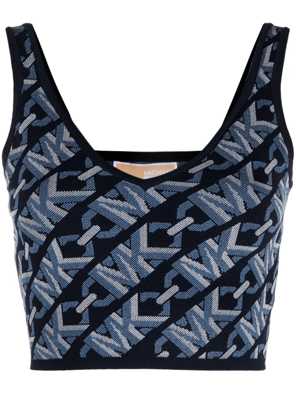 Monogram-Jacquard Cropped Tank Top
