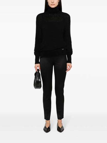 Roll-Neck Ribbed-Knit Jumper