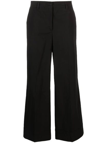High-Waisted Wide-Leg Trousers