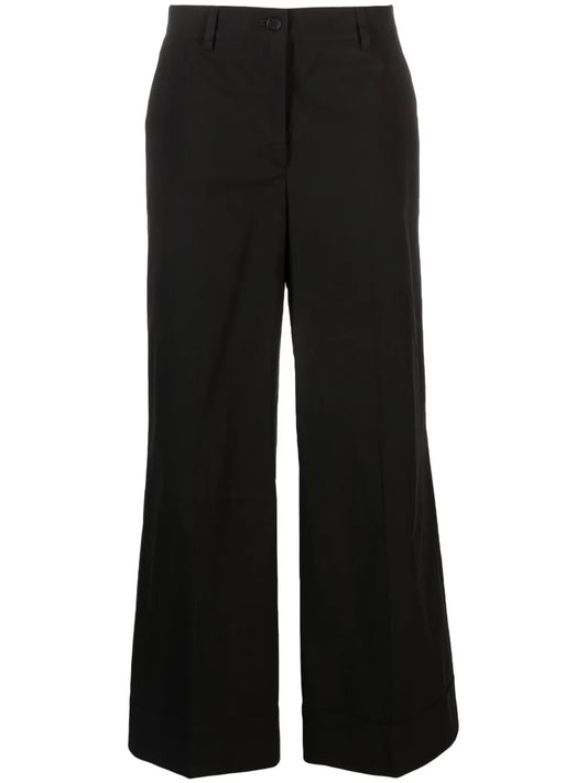 High-Waisted Wide-Leg Trousers