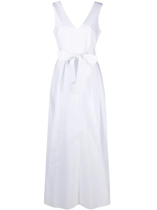 V-Neck Flared Maxi Dress