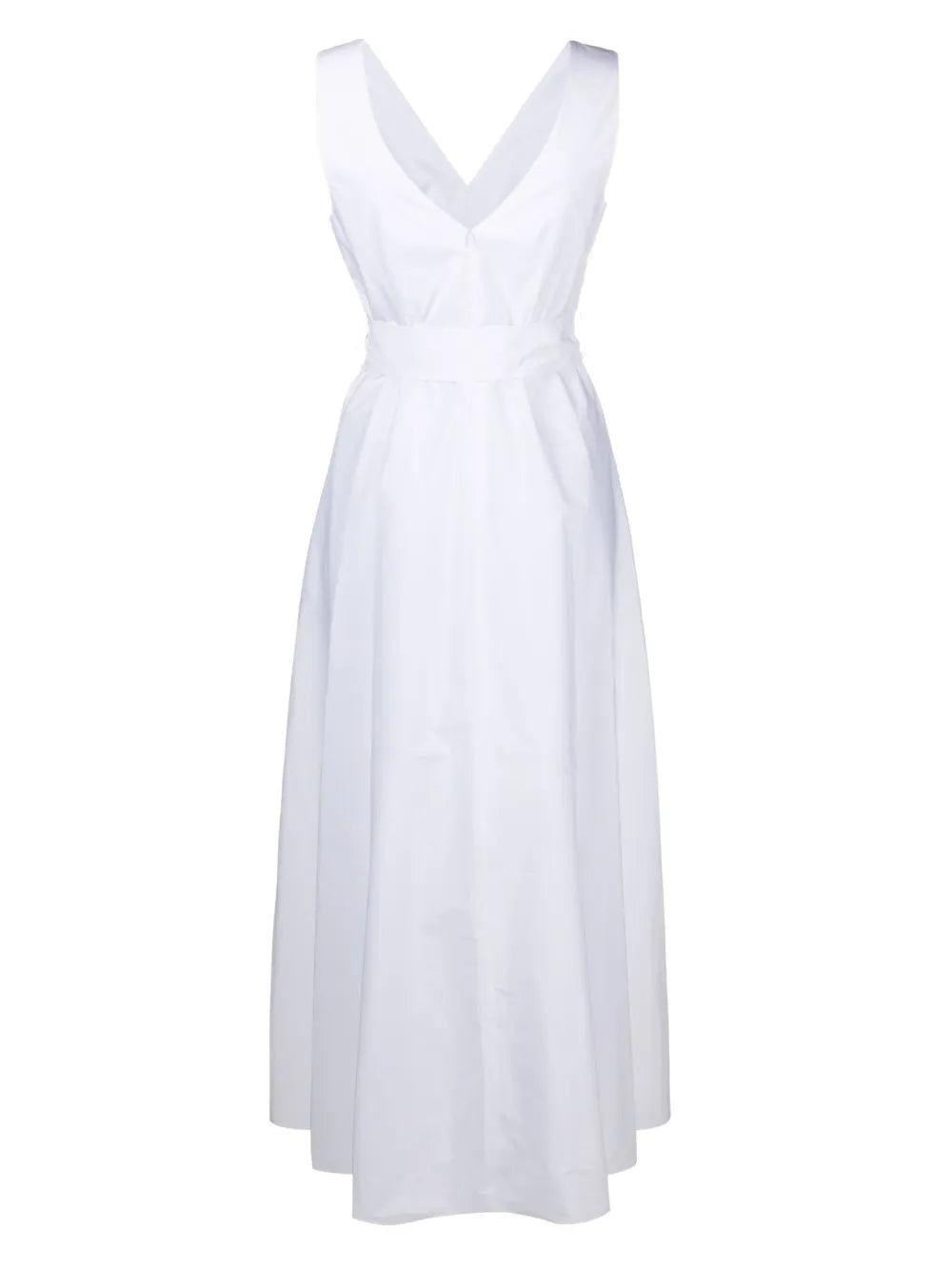V-Neck Flared Maxi Dress