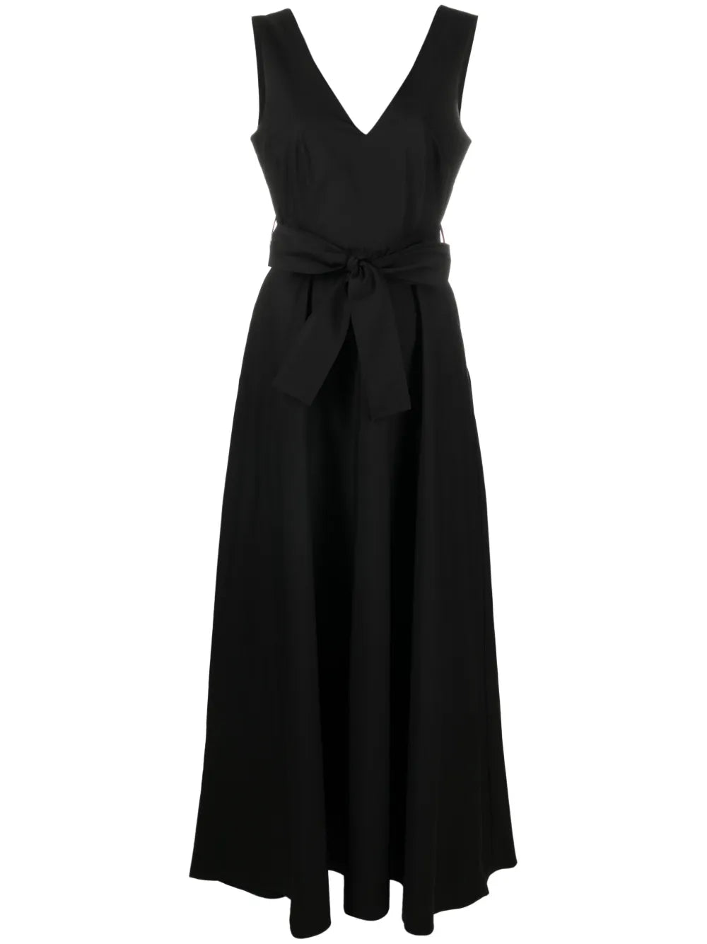V-Neck Flared Maxi Dress