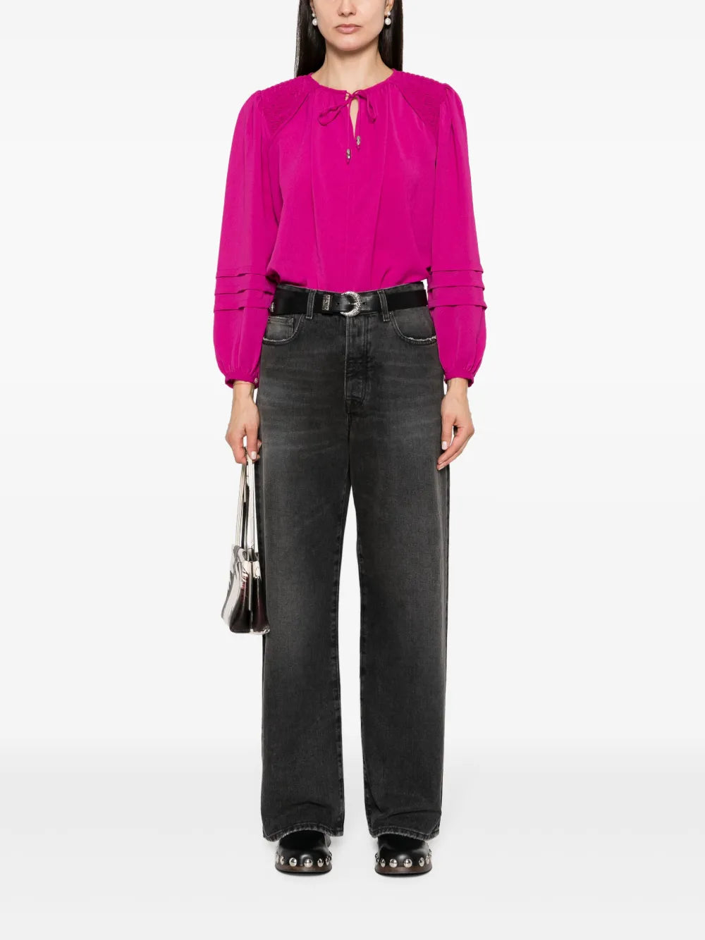 Lamaya Tie-Neck Blouse