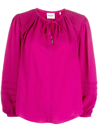 Lamaya Tie-Neck Blouse