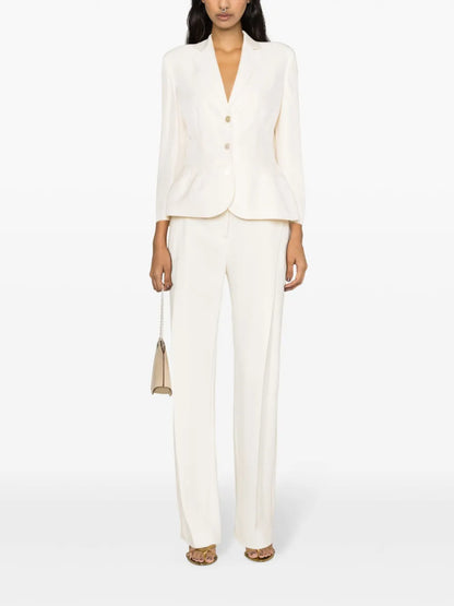 Elitsa Twill Satin-Finish Blazer