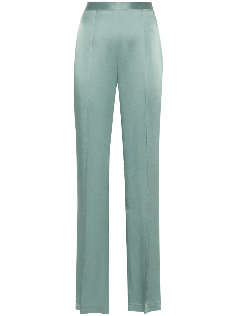 High-Waisted Straight-Leg Trousers