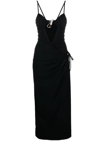 Nebular Wrap Midi Dress