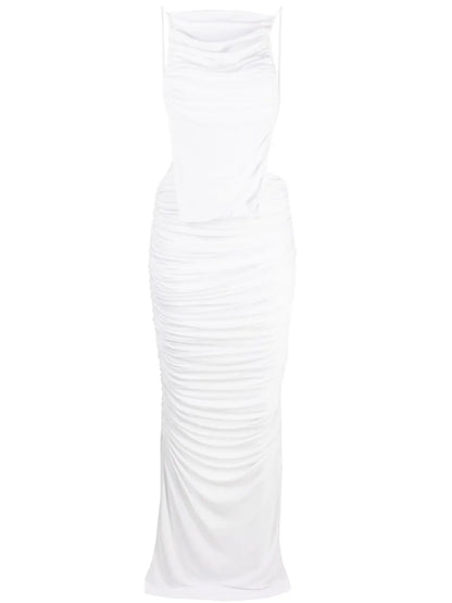 Illusions Draped Maxi Dress