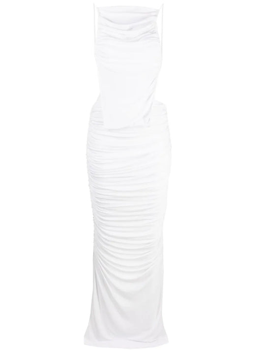 Illusions Draped Maxi Dress
