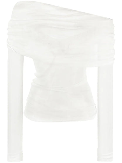 Veiled Silk Top
