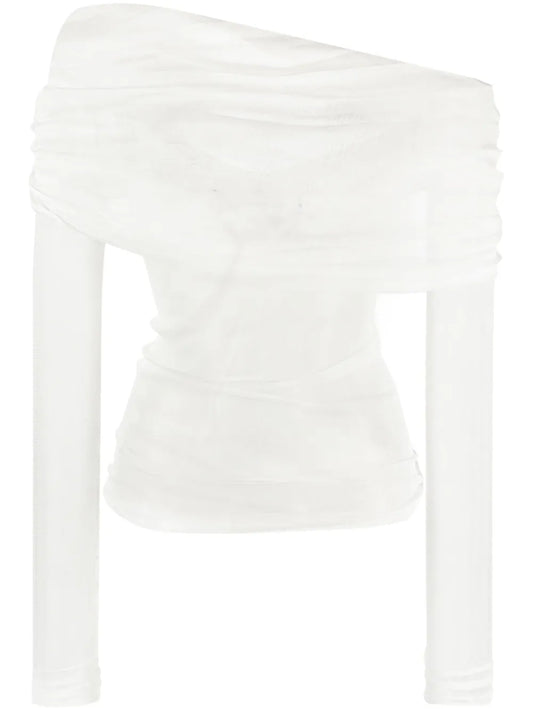 Veiled Silk Top