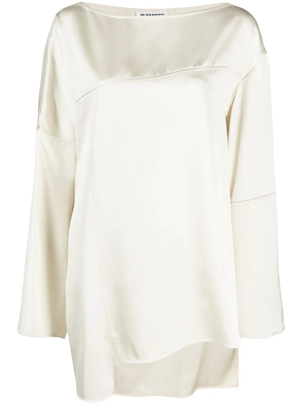Seam-Detail Crepe Blouse
