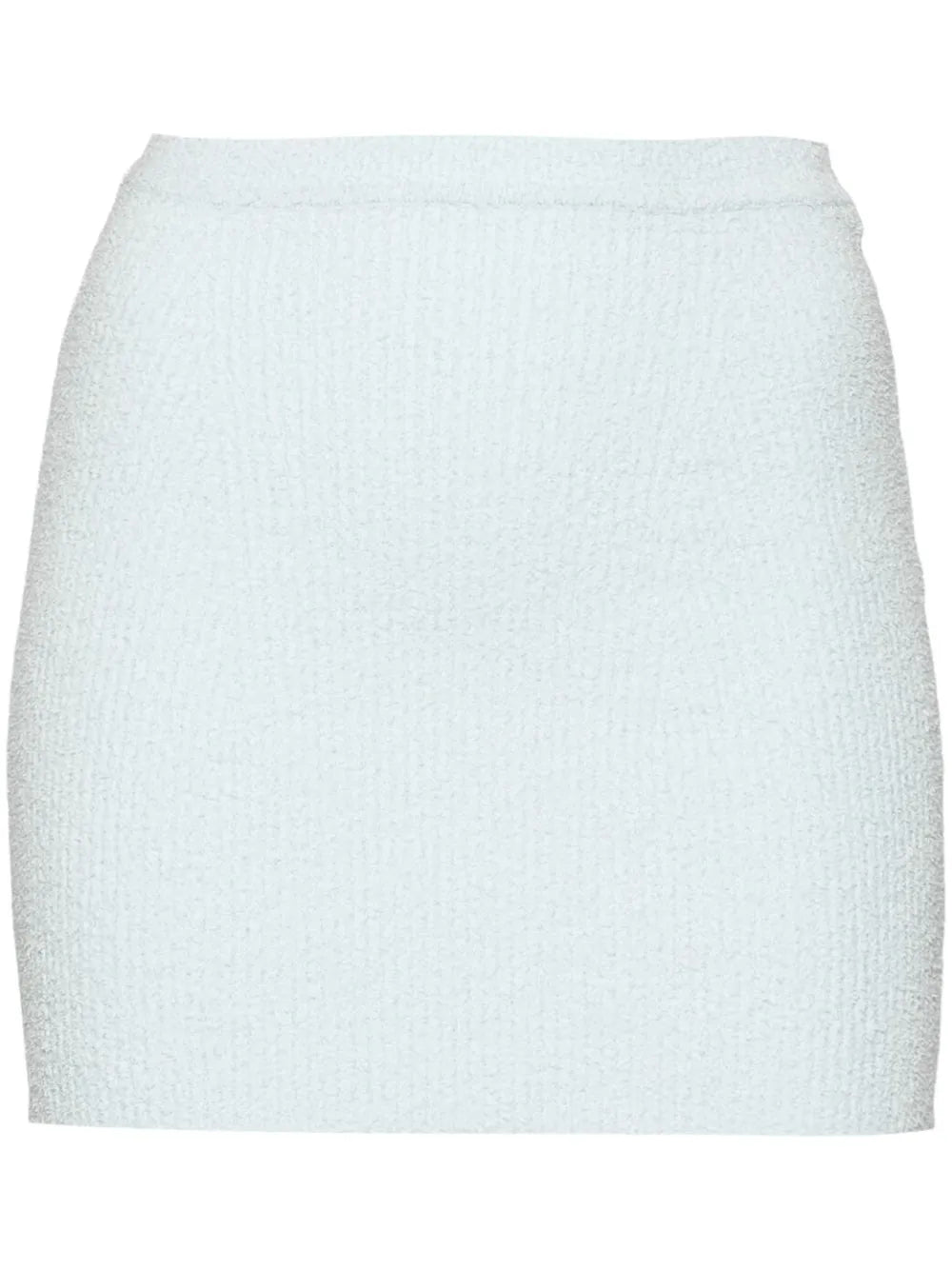 Towelling-Finish Mini Skirt