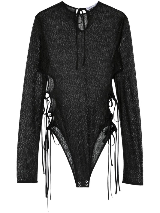 Cut-Out Lace Bodysuit
