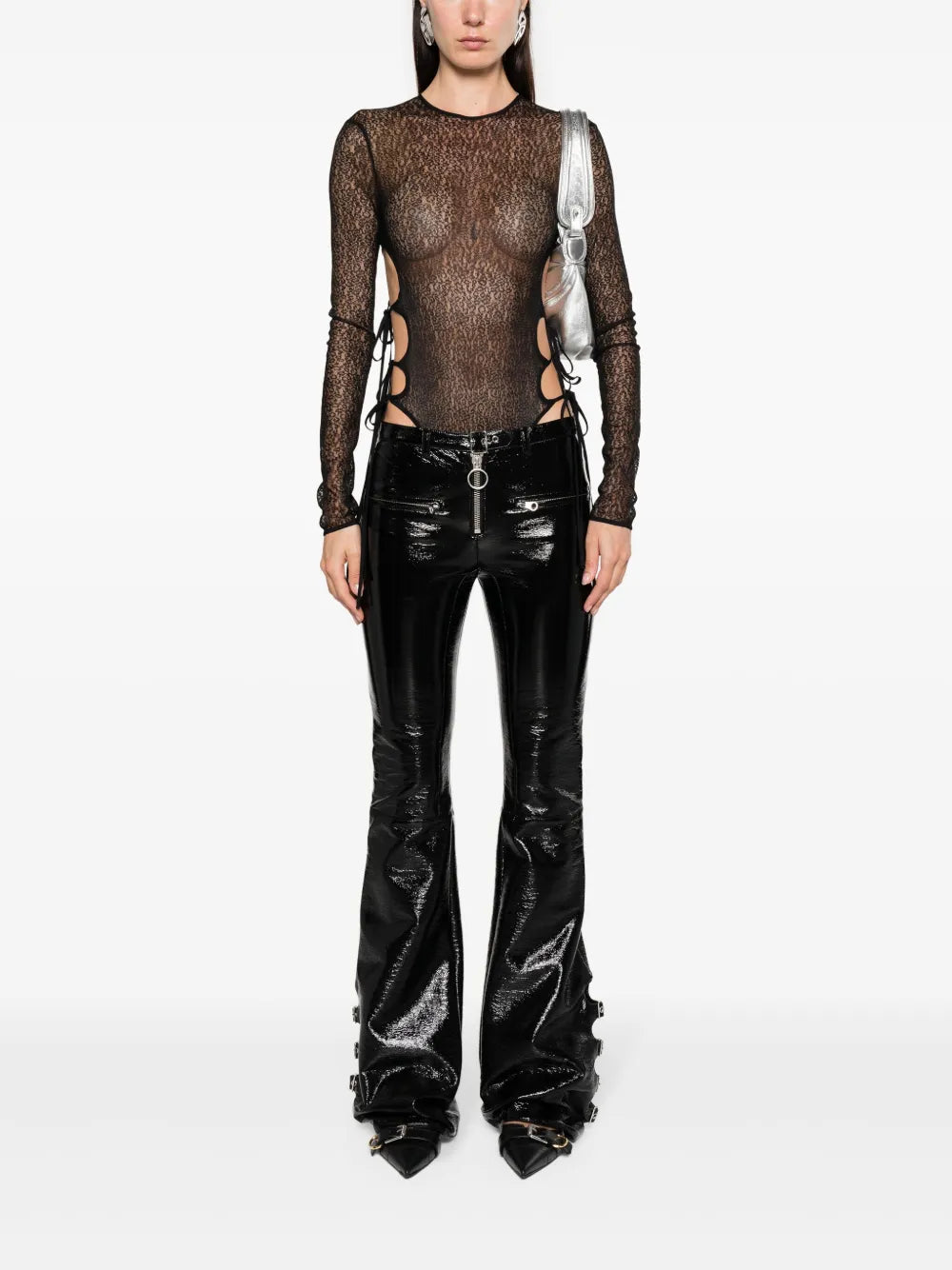 Cut-Out Lace Bodysuit