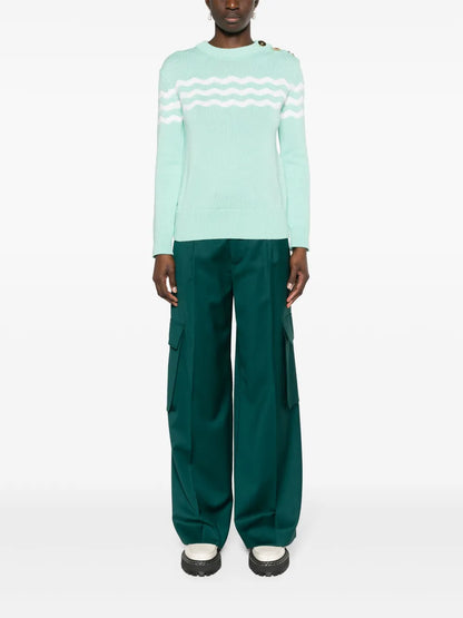 Wave Cotton-Merino Jumper