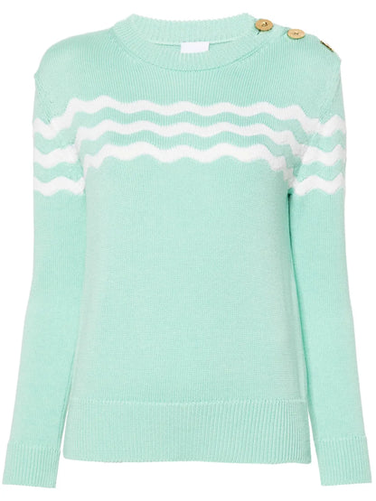 Wave Cotton-Merino Jumper