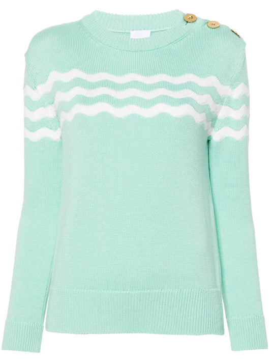 Wave Cotton-Merino Jumper