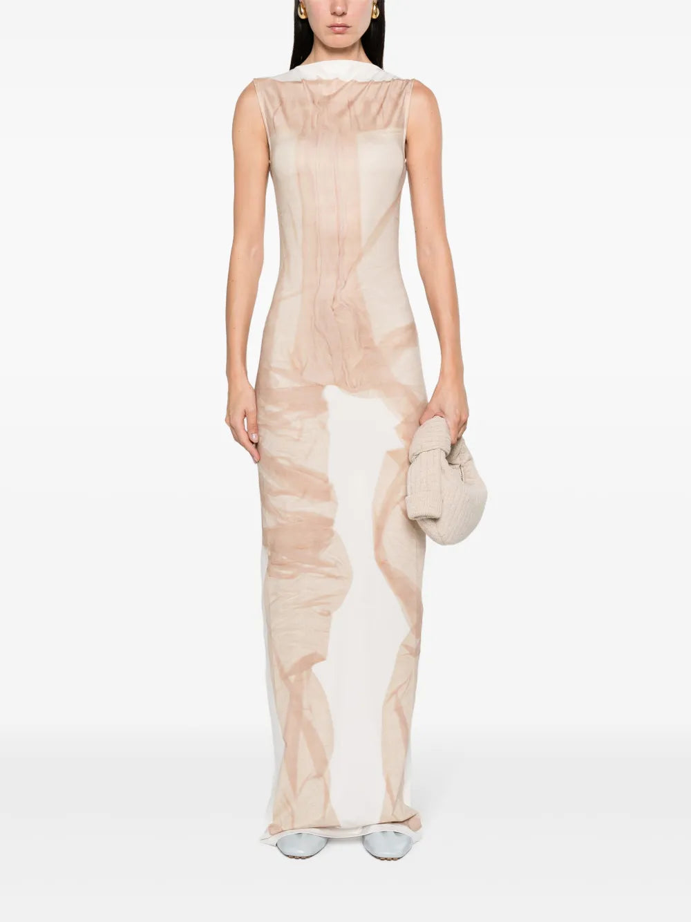 Mock-Neck Maxi Dress