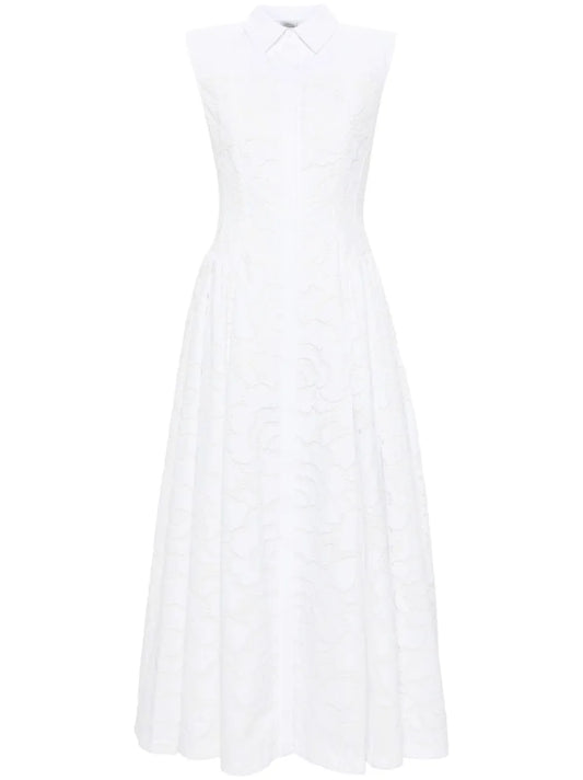Alain Broderie Anglaise Midi Dress