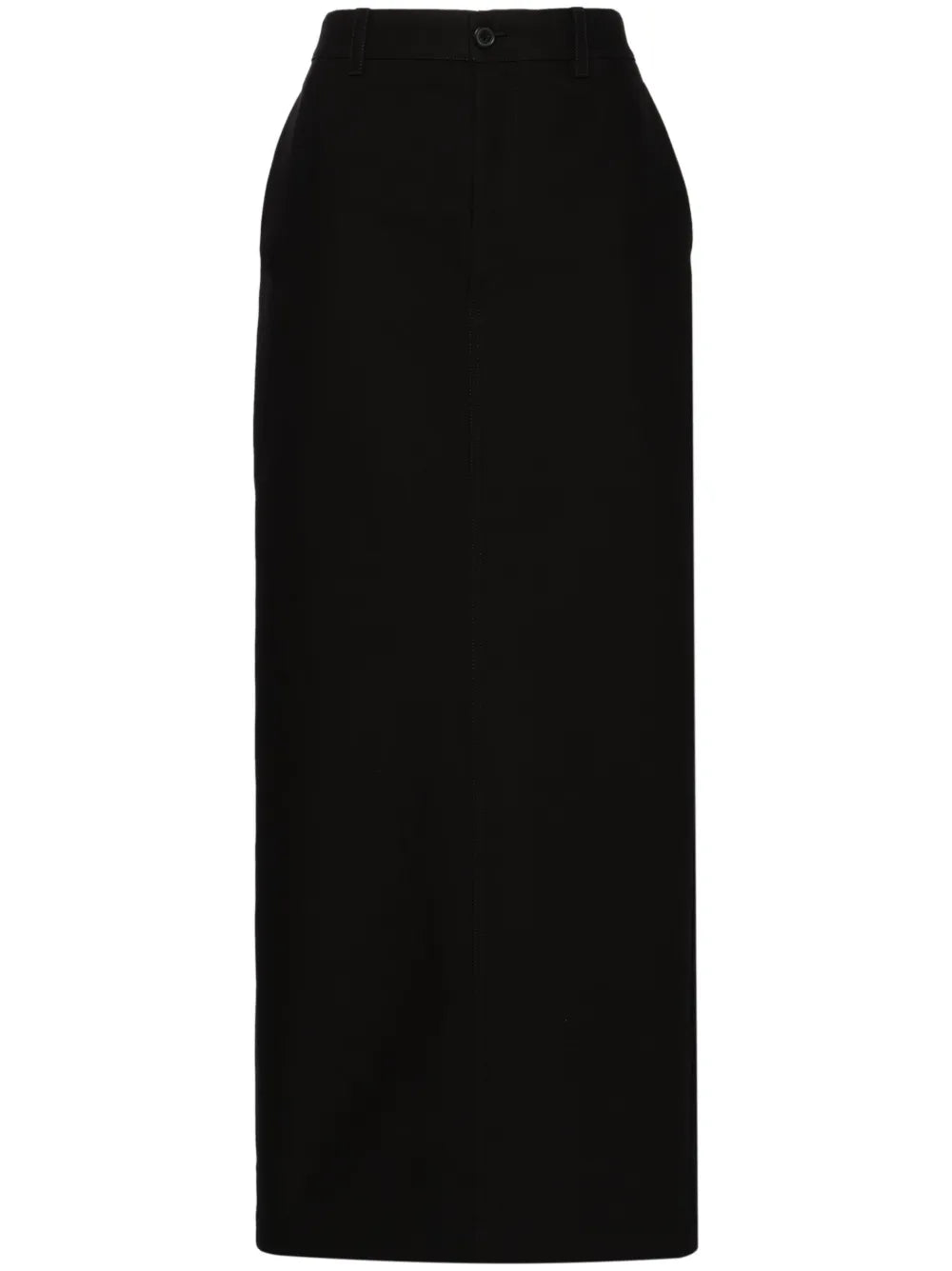 Drill Column Maxi Skirt