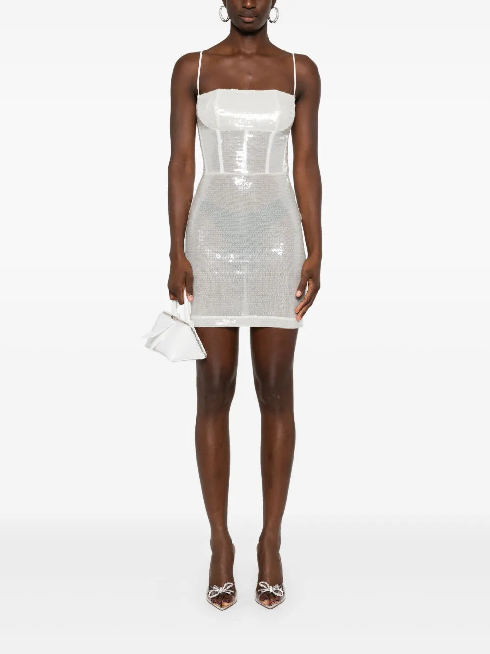 Sequined Boned Mini Dress